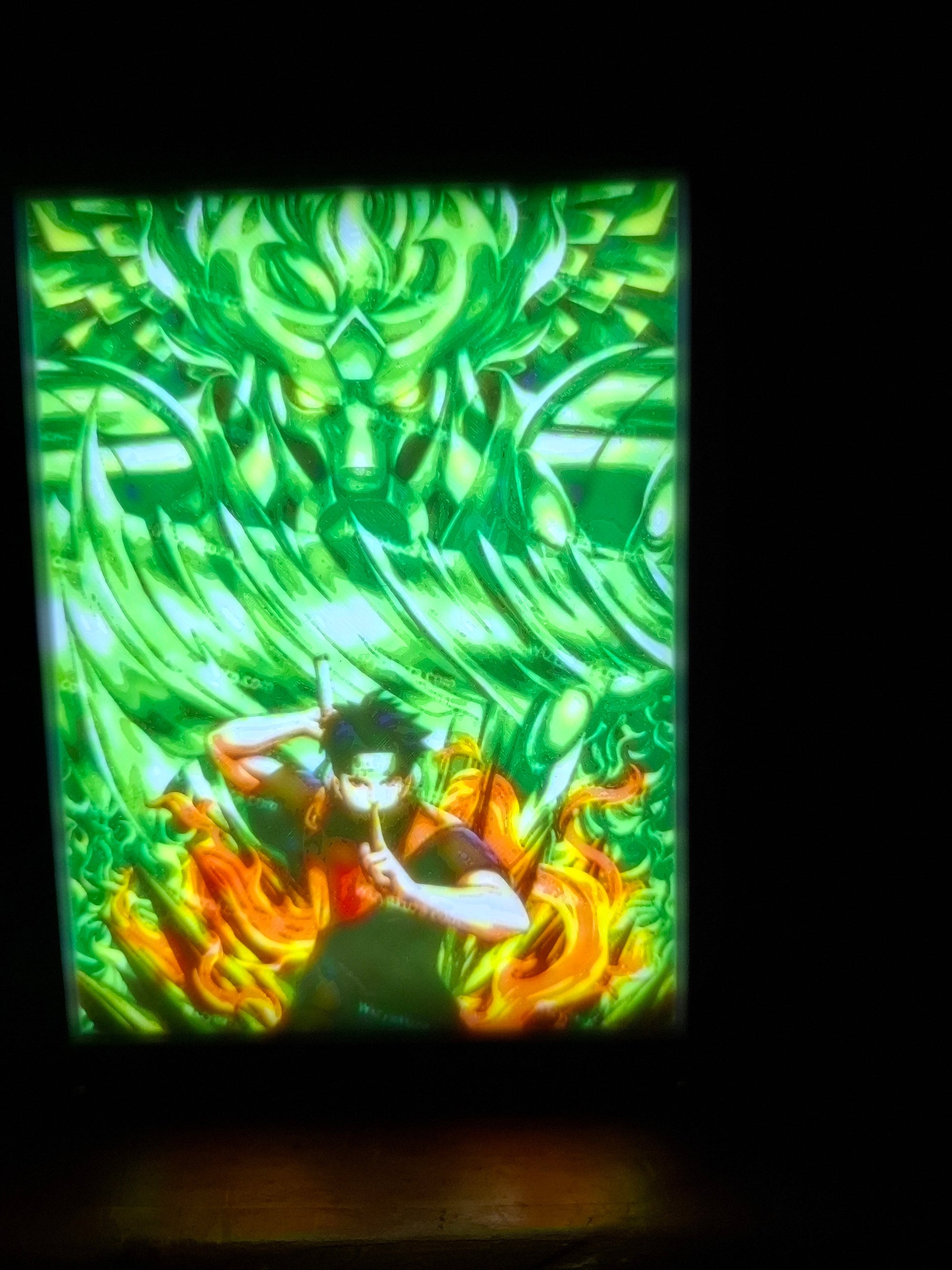 🔥 Cadre Lithophanie – Shisui Uchiha (Naruto) Ma boutique