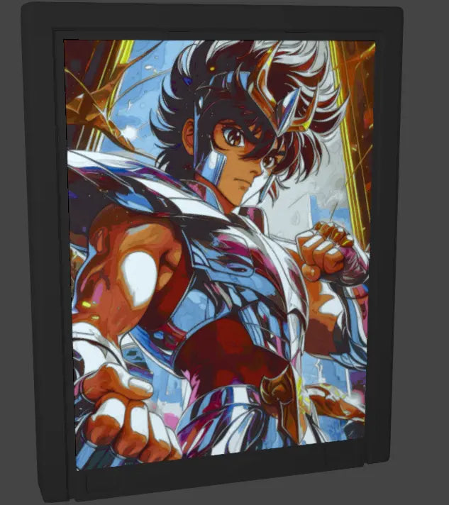 🛡️ Cadre Lithophanie – Saint Seiya 🌌 DP3D