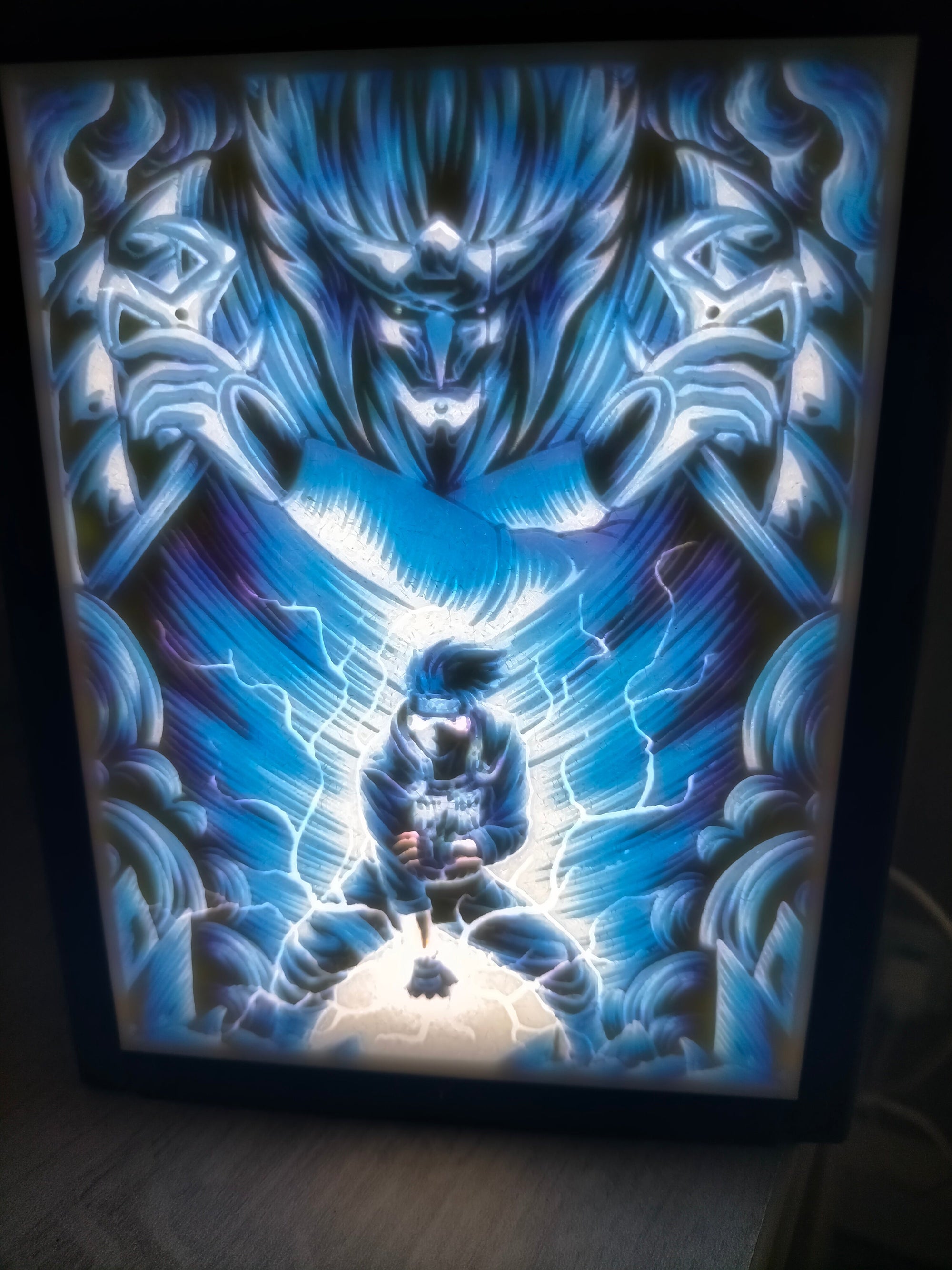🌀 Cadre Lithophanie – Kakashi Hatake (Naruto) Ma boutique