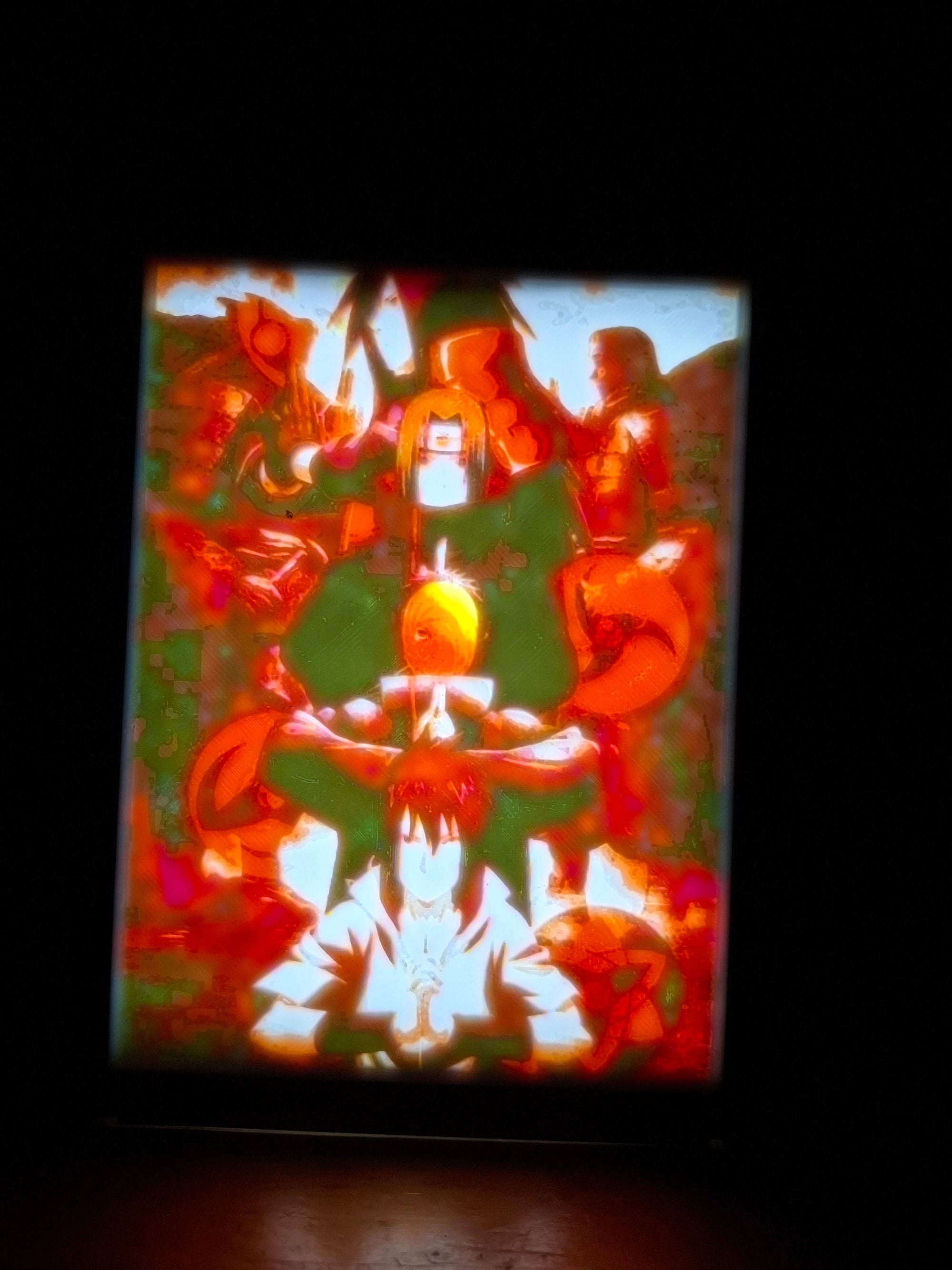🔥 Cadre Lithophanie – Légendes du Clan Uchiha (Naruto) DP3D