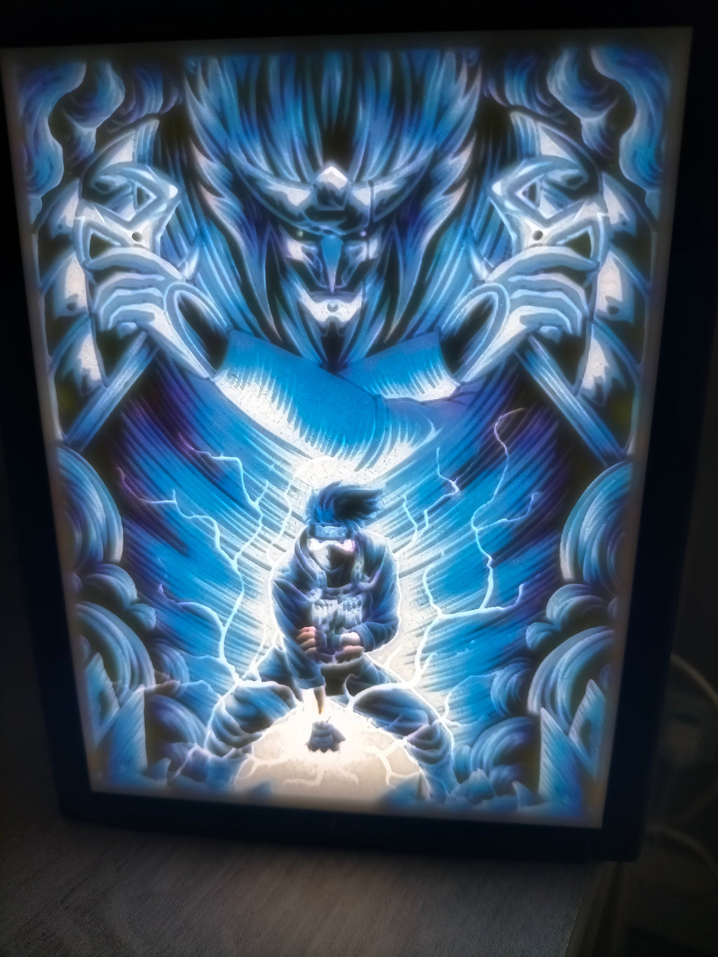 🌀 Cadre Lithophanie – Kakashi Hatake (Naruto) Ma boutique